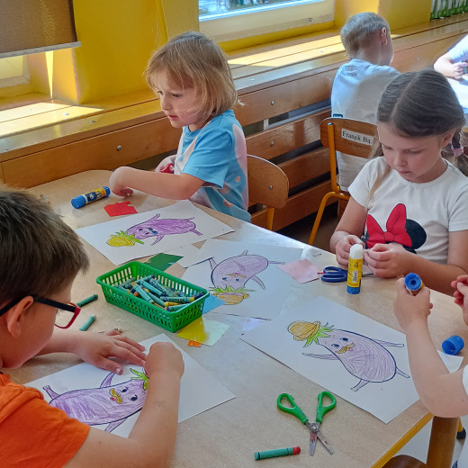 Projekt Witaminki- bakłażan. Pszczółki