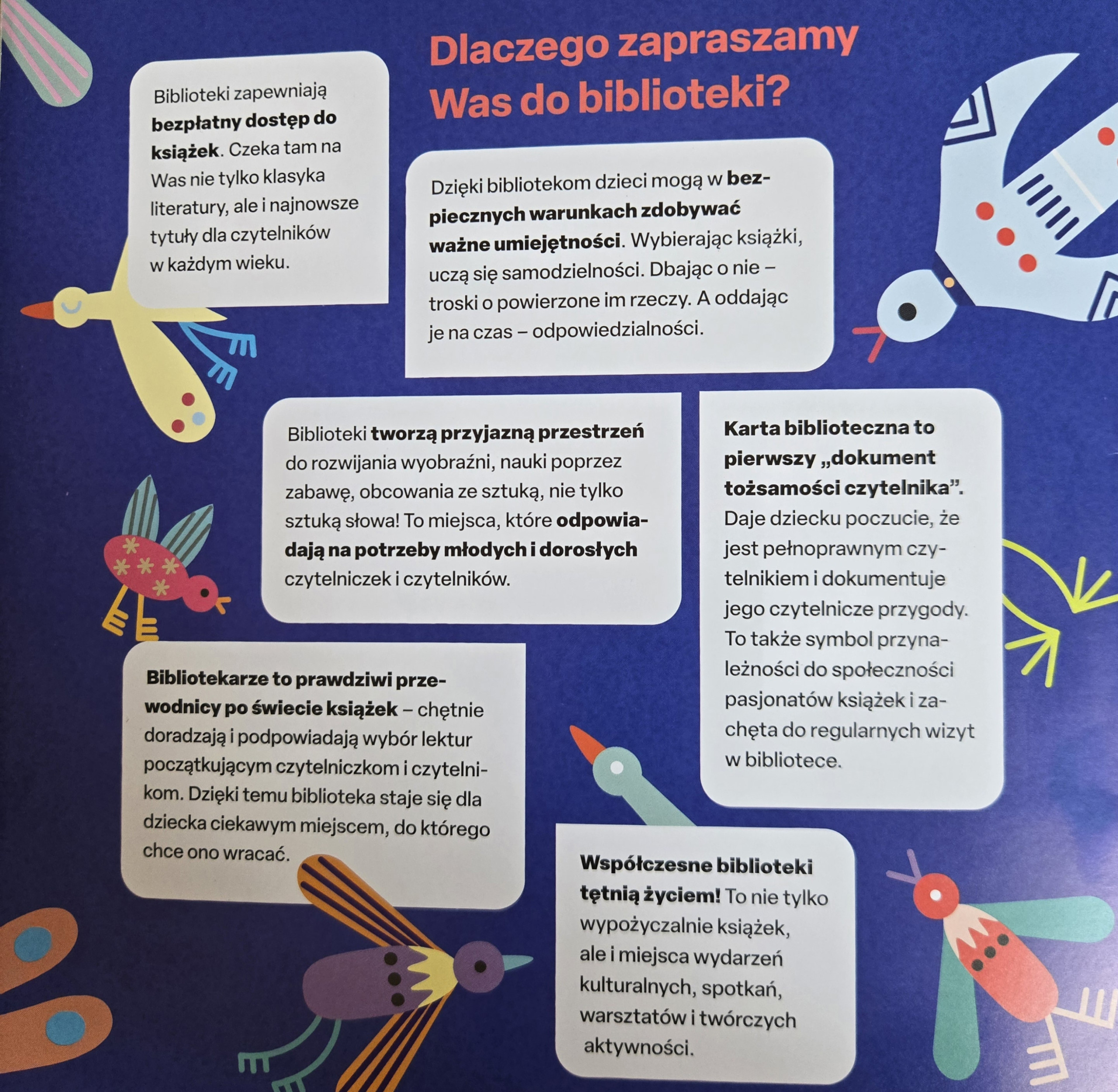 Pszczółki w bibliotece