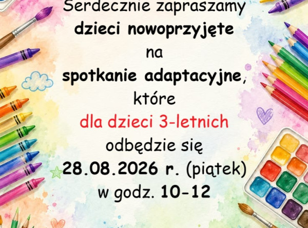 Spotkanie adaptacyjne dla dzieci 3 letnich